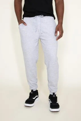 1897 Active Diamond Stretch Joggers for Men in Grey | MP922-LIGHTHEATHERGREY