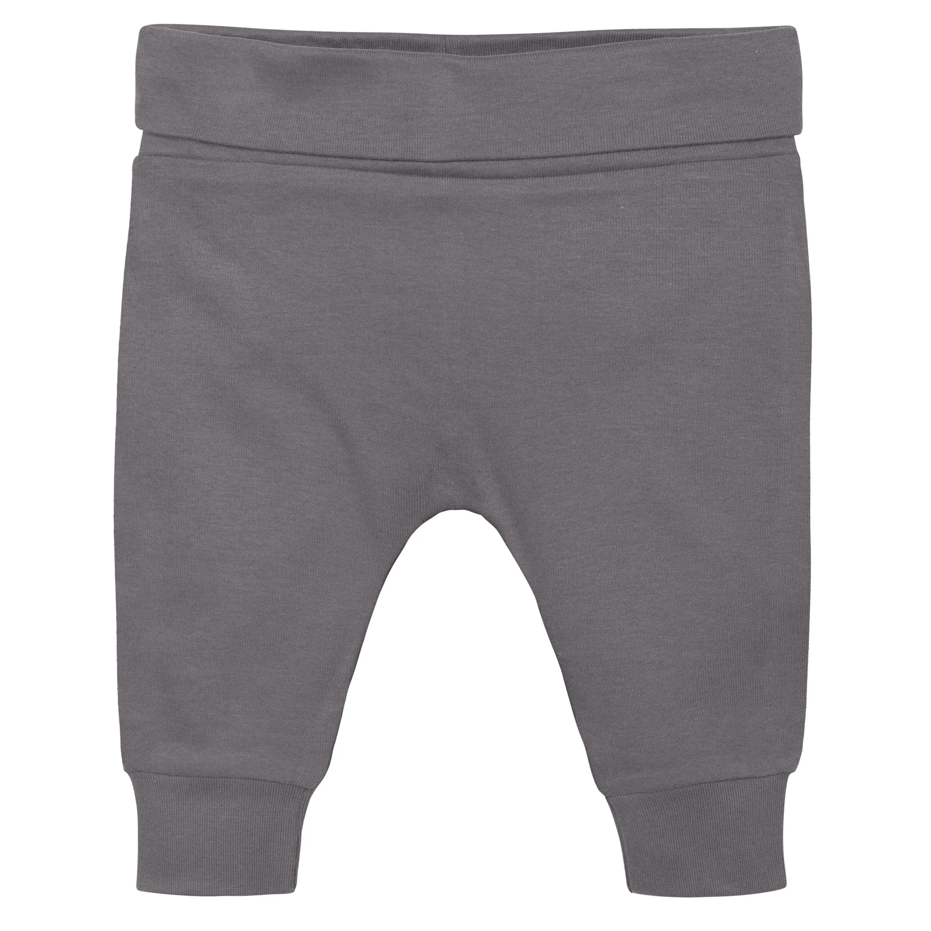 2-Pack Baby Girls Pink & Gray Foldover Waistband Pants