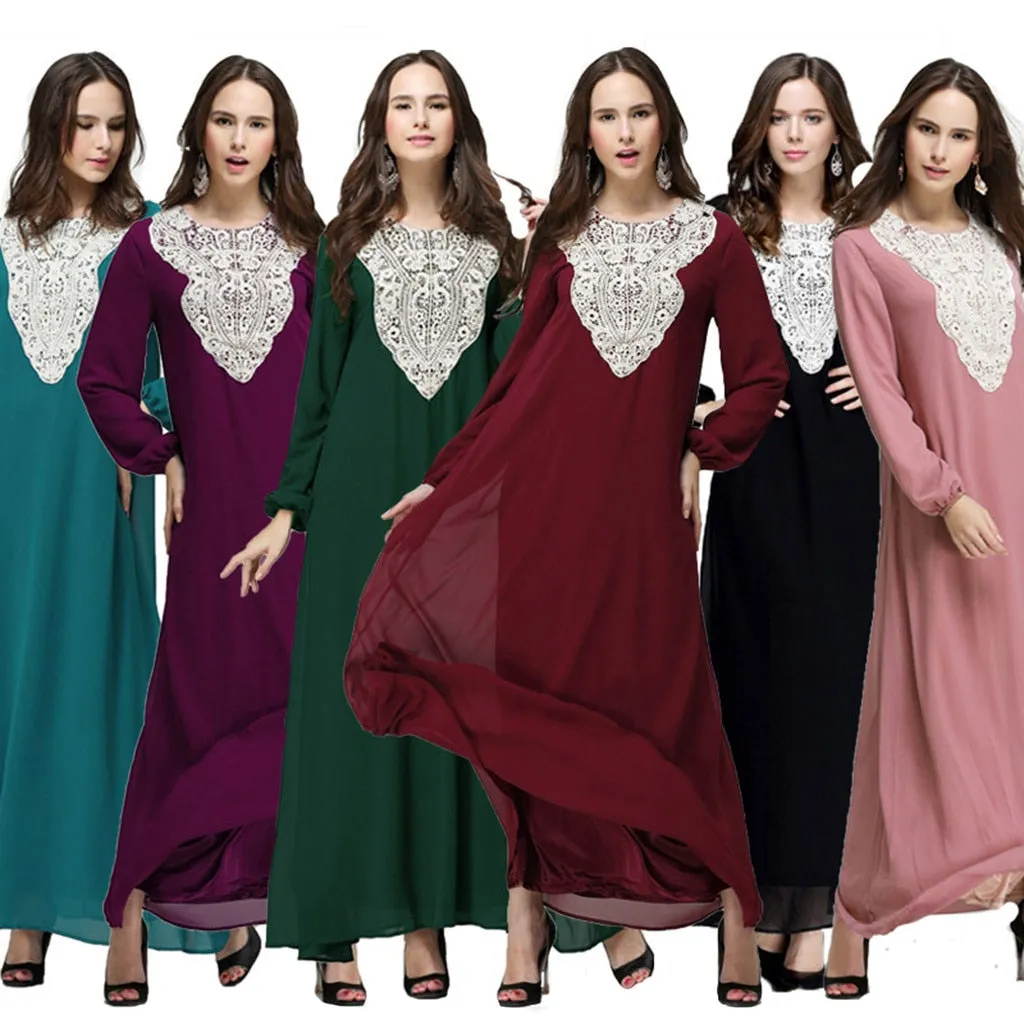 2019 Abaya Dubai Muslim Dress Women Fashion Women Long Maxi Dress Dubai Double Layer Loose Gown Islam Abaya Muslim Clothing new