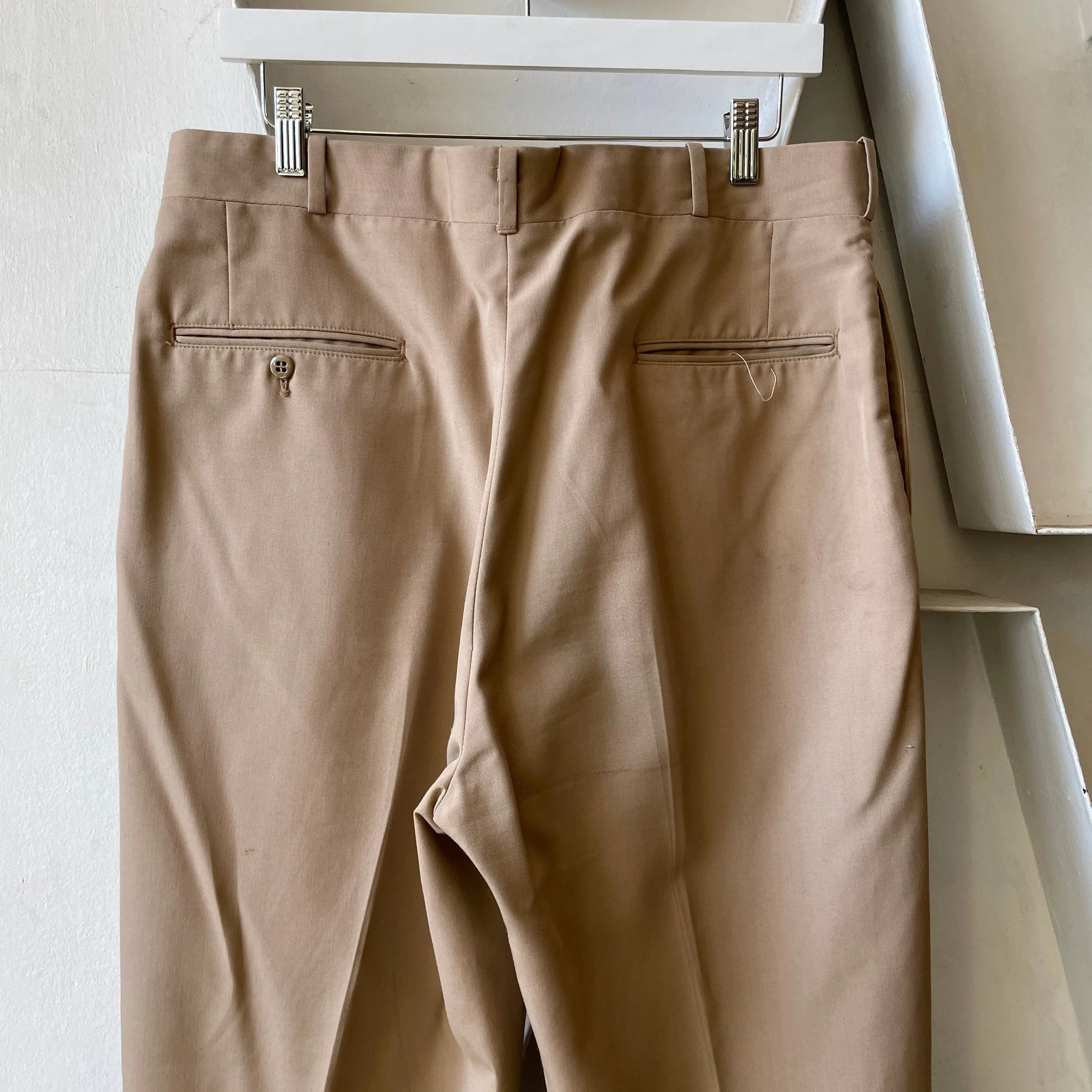 60’s Finesilver Khaki Officer Pants - 34" x 29"