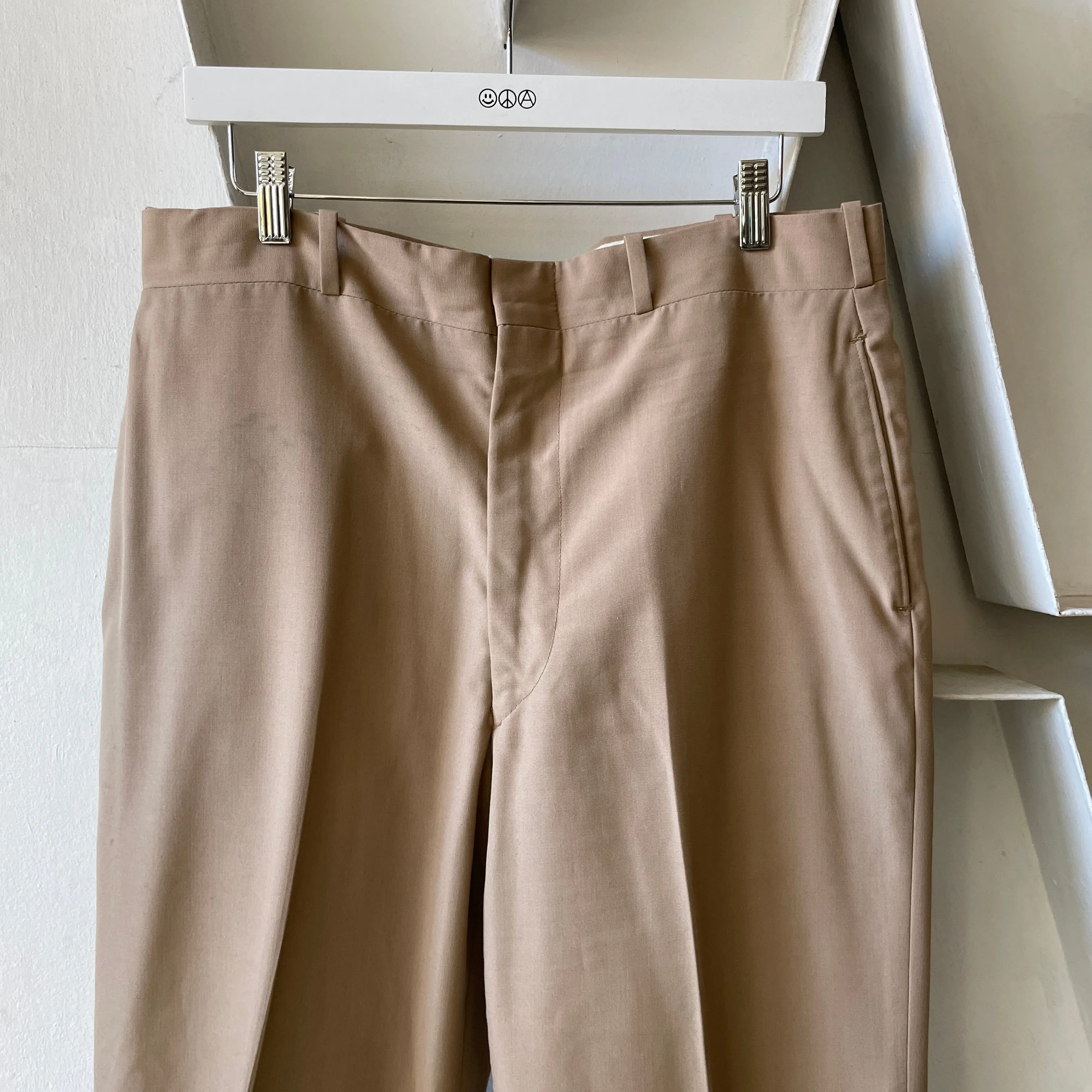 60’s Finesilver Khaki Officer Pants - 34" x 29"