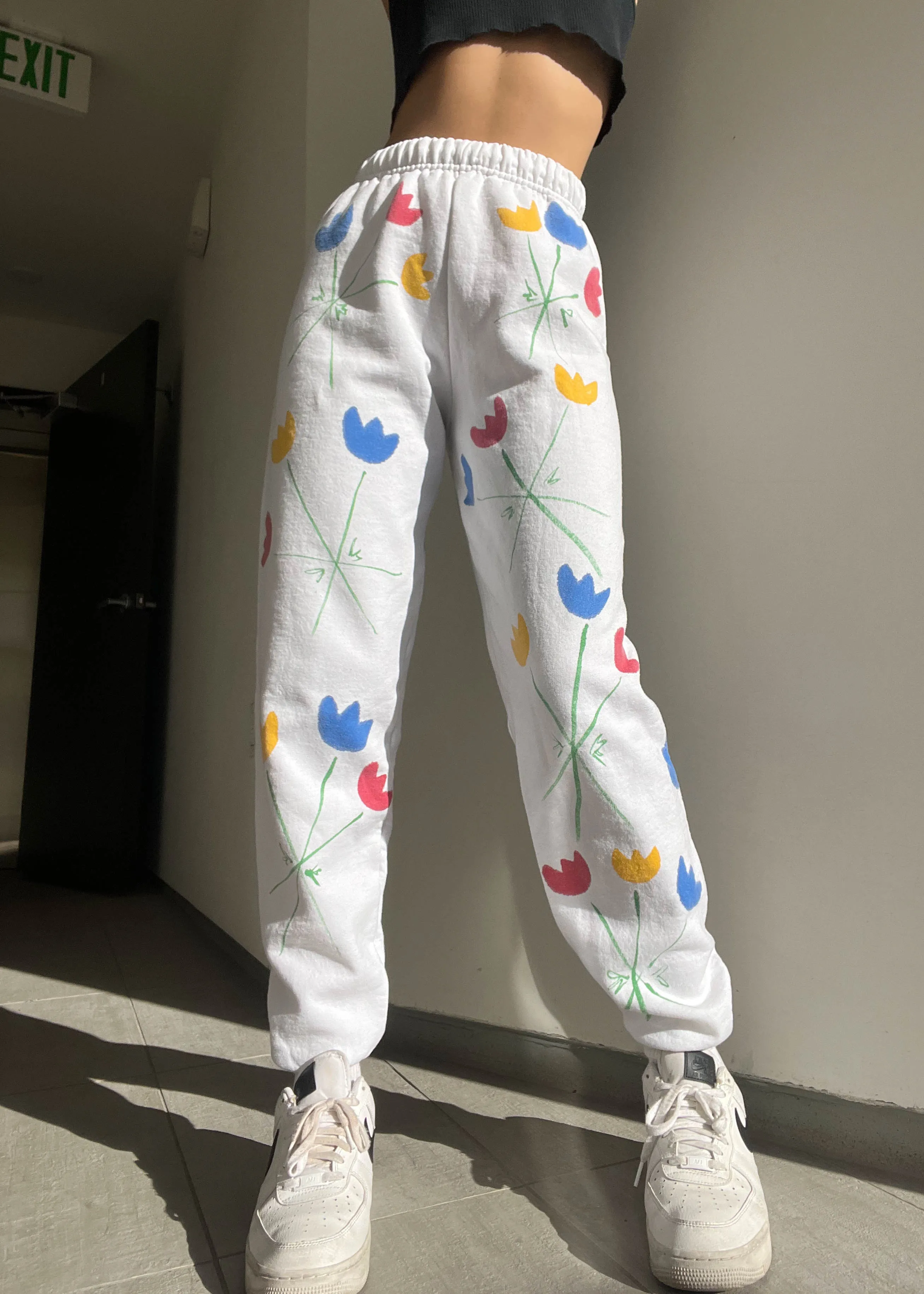 90's Tulip Painted Joggers (S)