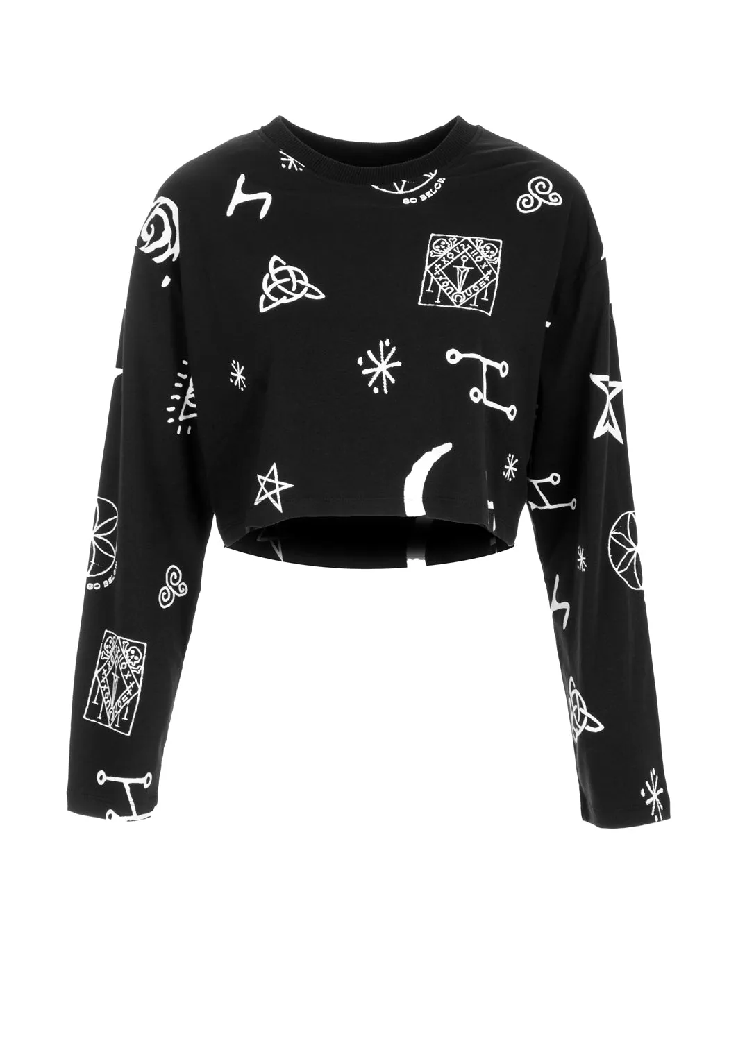 ABOVE BELOW CROP LONG SLEEVE TEE