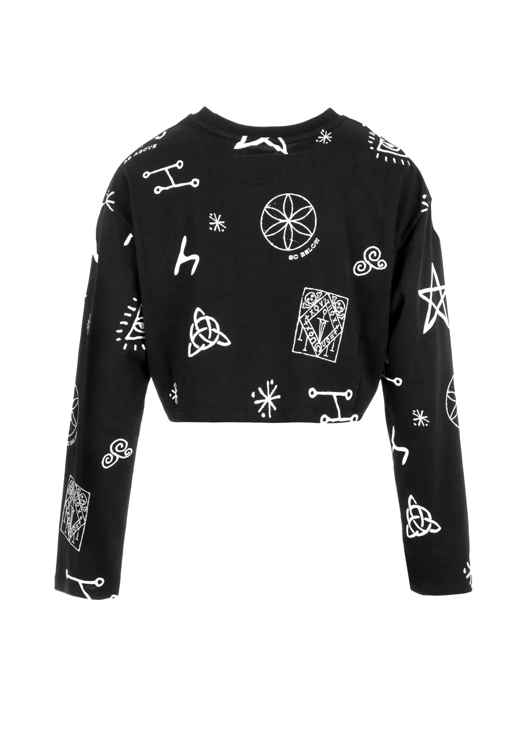 ABOVE BELOW CROP LONG SLEEVE TEE