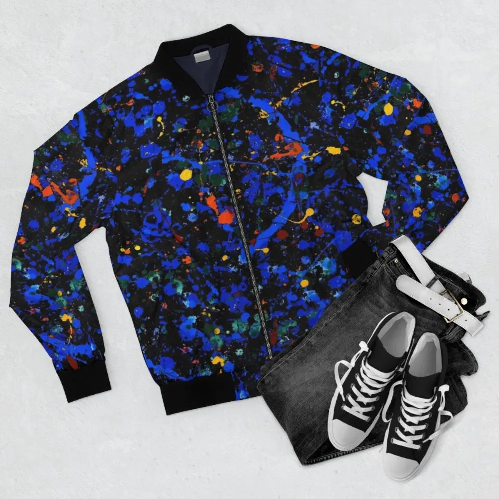 Abstract Art Bomber Jacket - #909 Modern Art Jacket