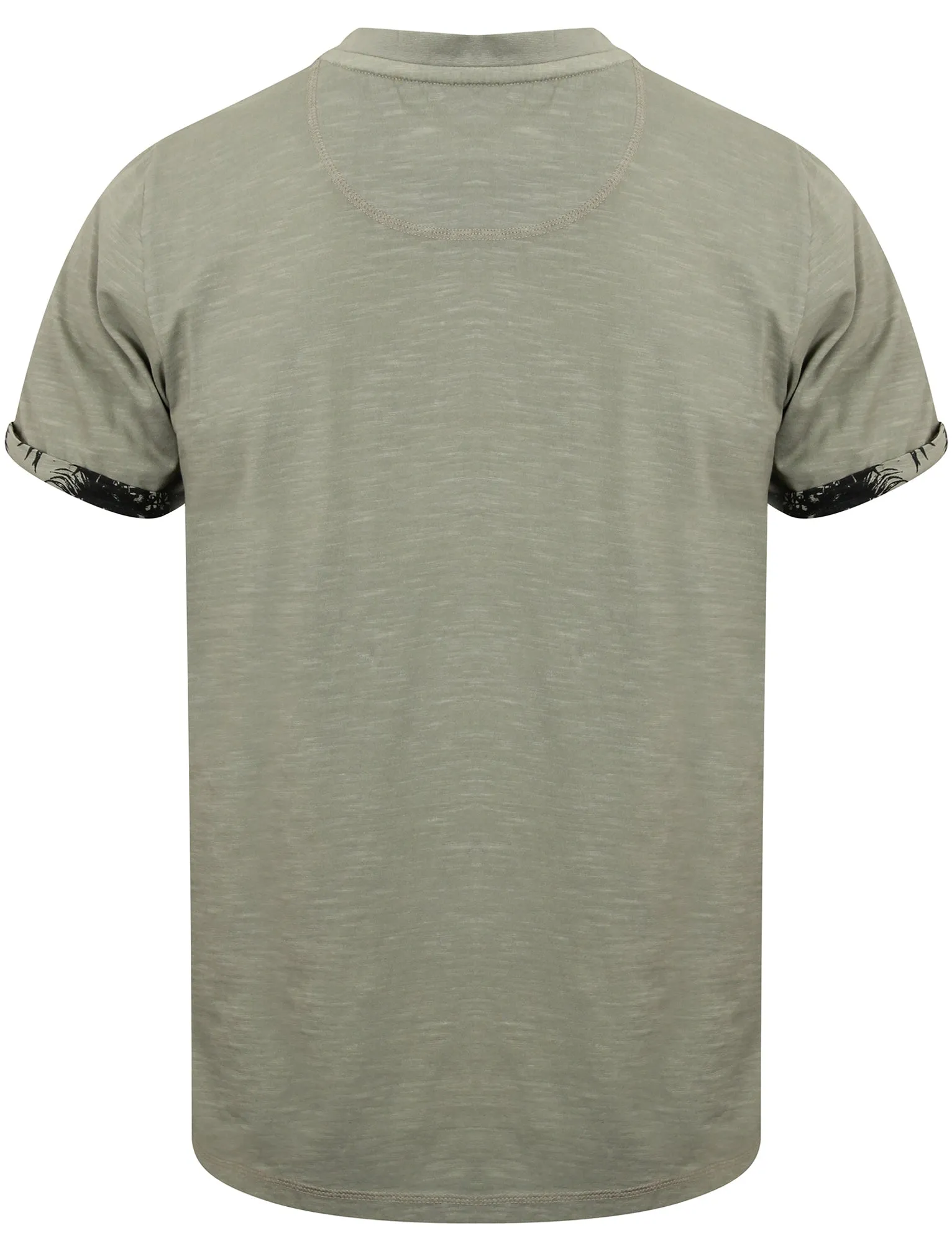 Akoni Henley T-Shirt with Pocket in Griffin Grey - Tokyo Laundry