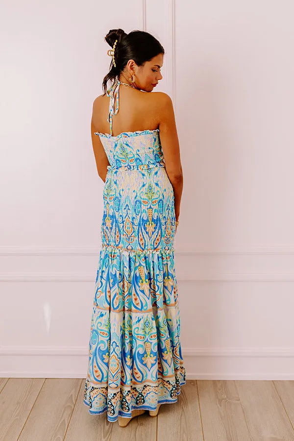 Aruba Getaway Smocked Maxi Dress