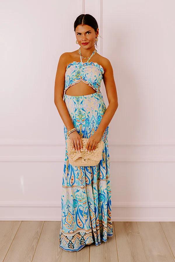 Aruba Getaway Smocked Maxi Dress