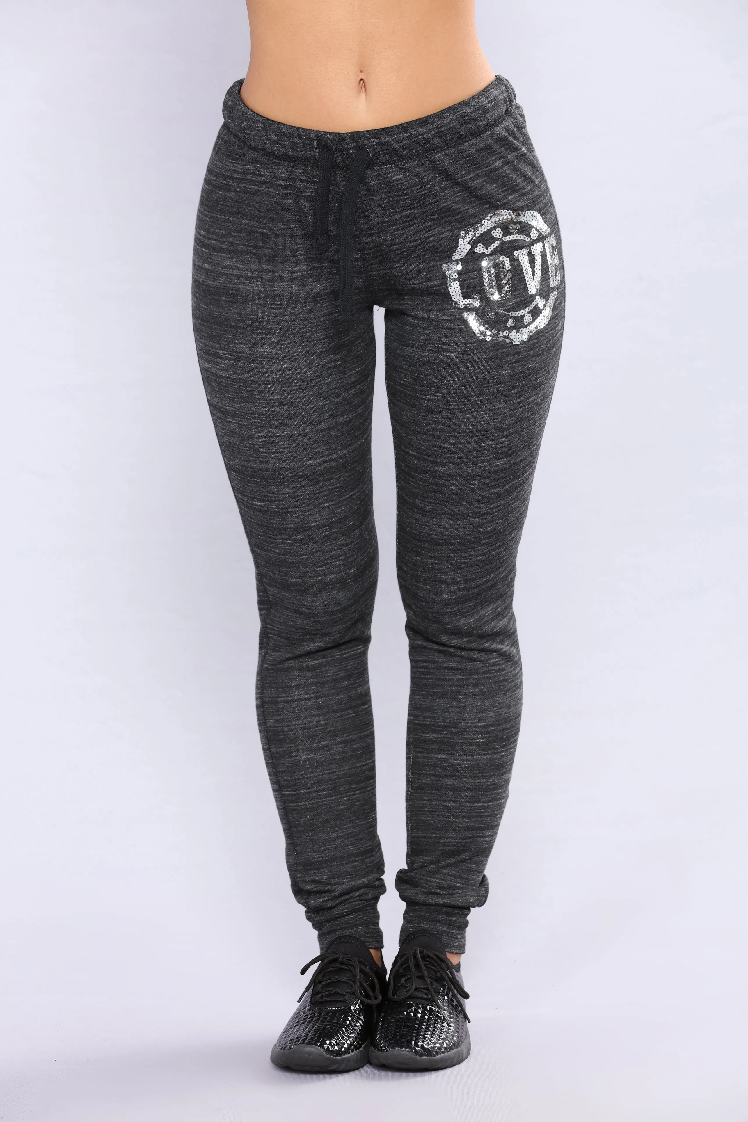 Baby Love Lounge Joggers - Marled Black