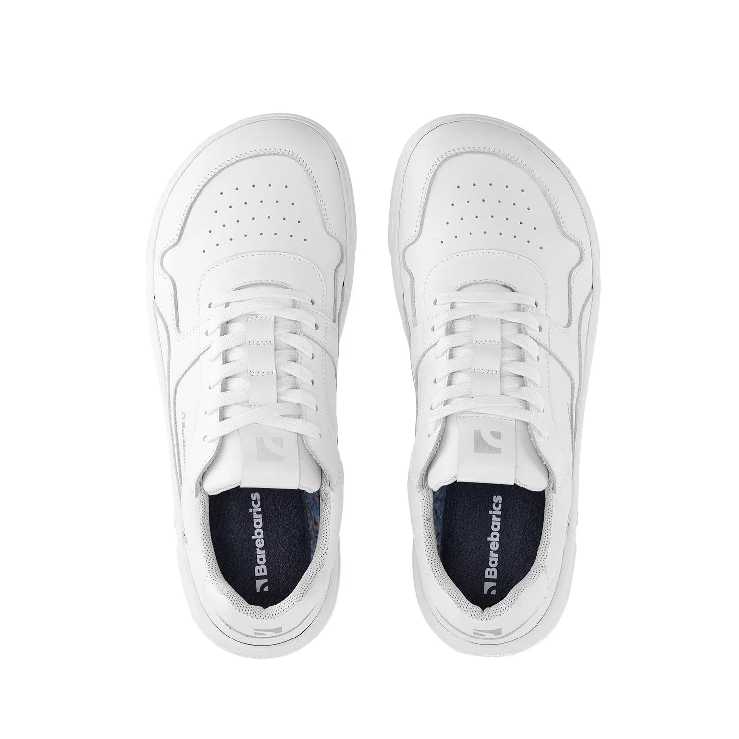 Barefoot Sneakers Barebarics Zing - All White - Leather CLEARANCE