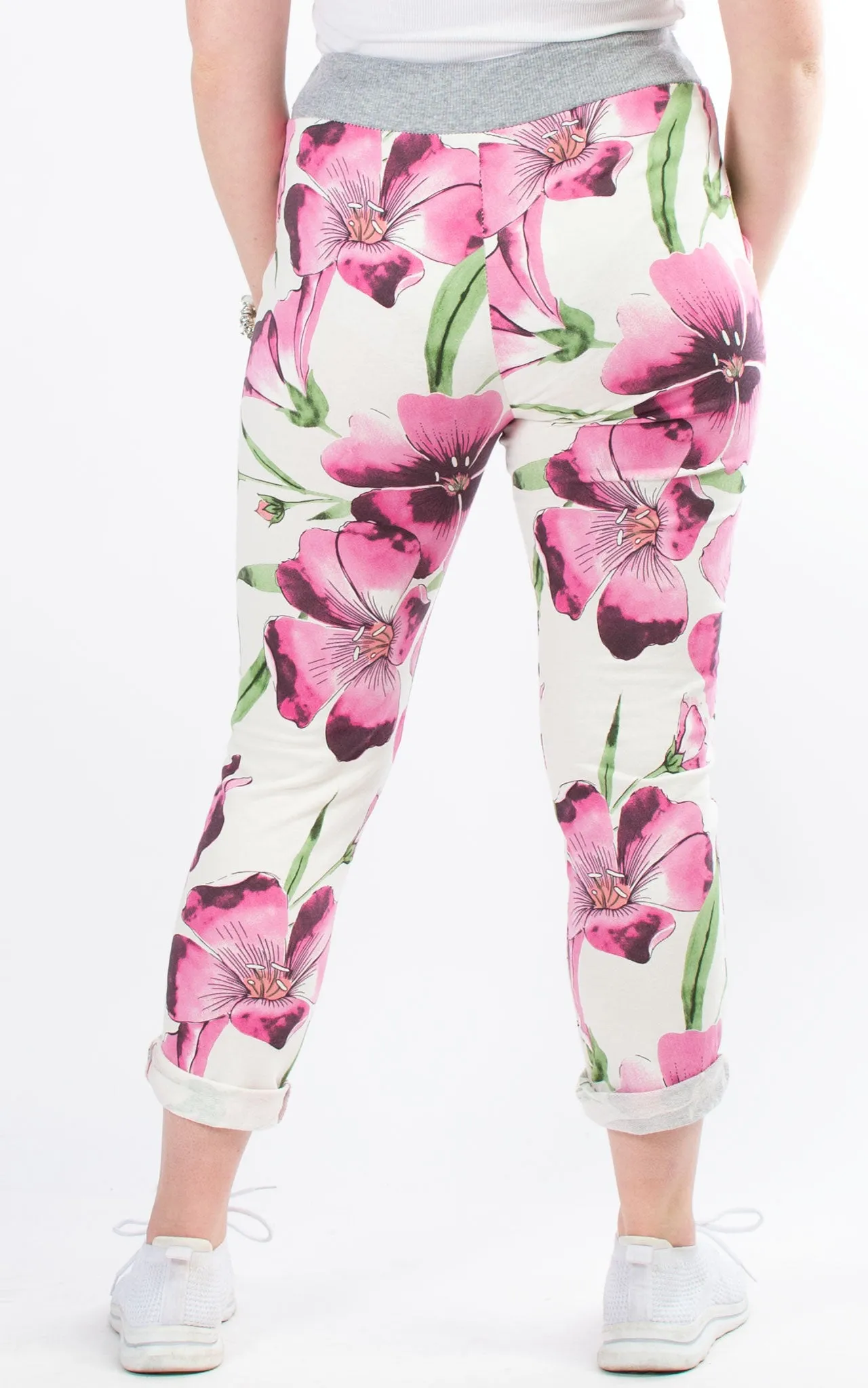 Basic Jogger | Vibrant Flowers | Pink