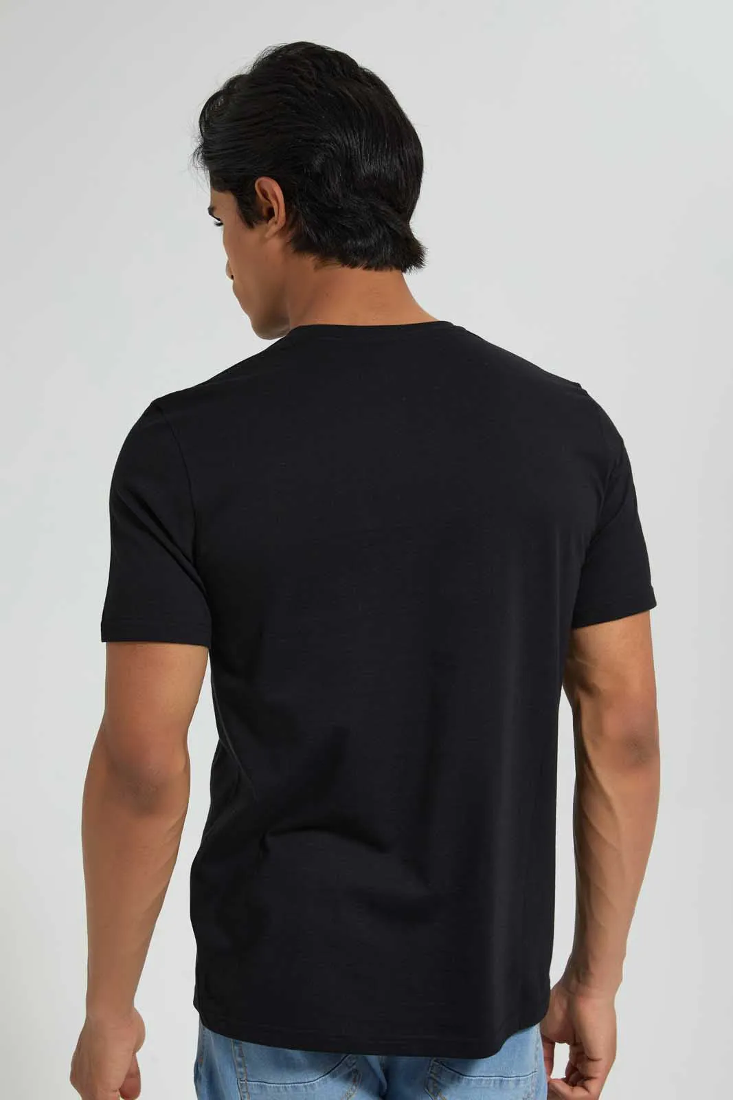 Black Henley T-Shirt