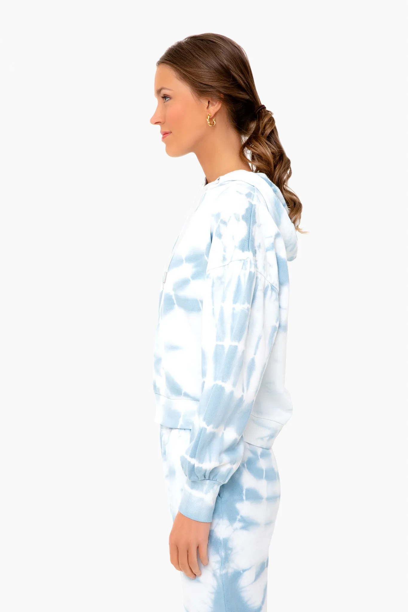 Blue Agave Eva Spiral Tie Dye Sweatshirt