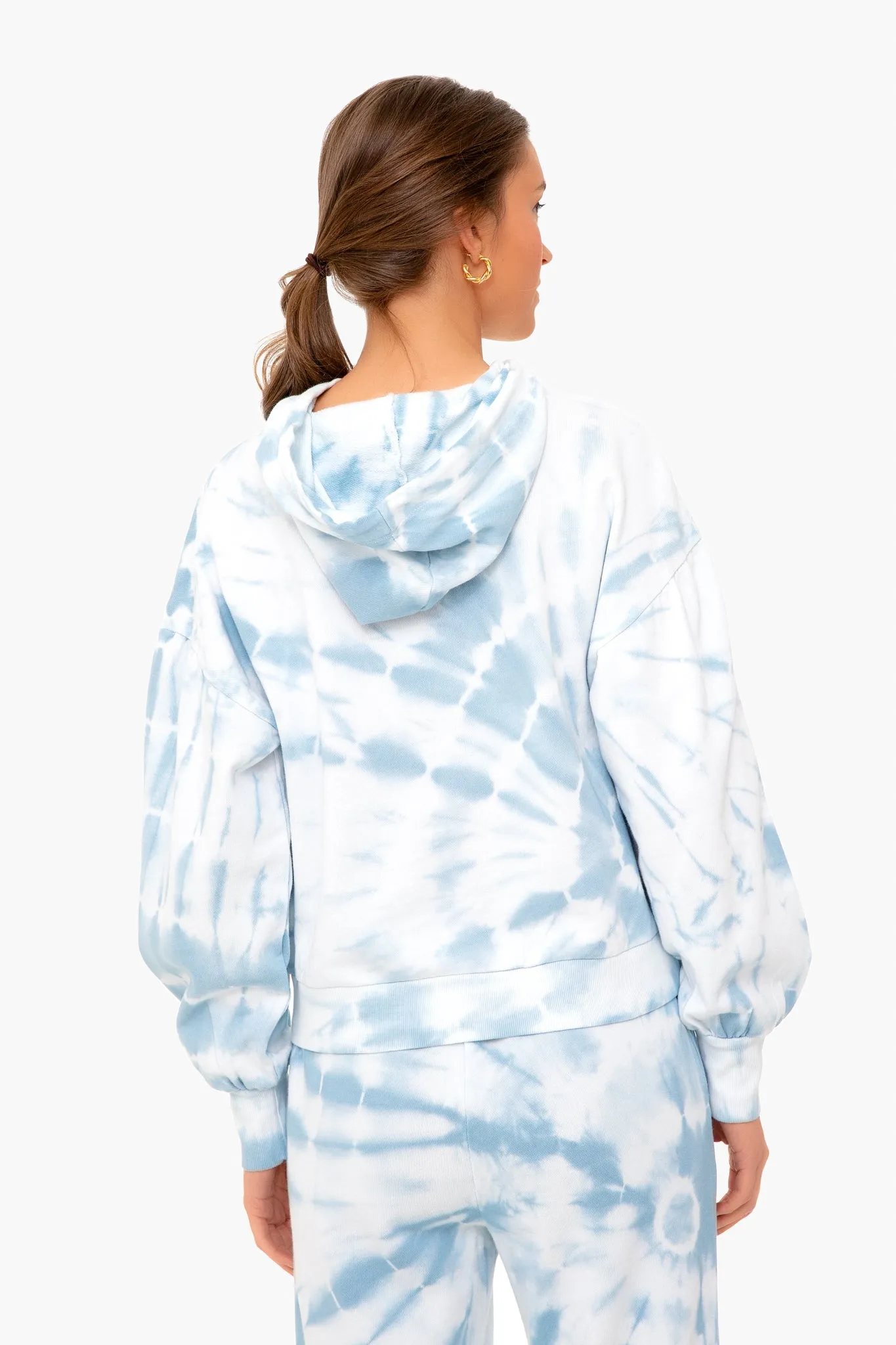 Blue Agave Eva Spiral Tie Dye Sweatshirt