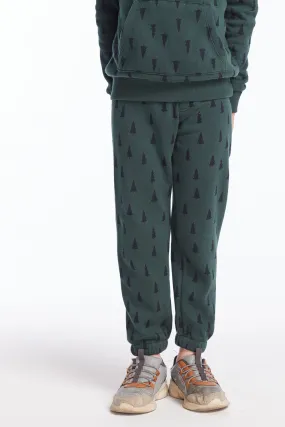 Boys Forest Pine No Side Seam Joggers