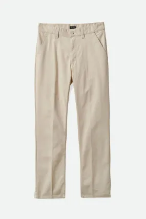 BRIXTON Choice Chino Regular Pant Whitecap