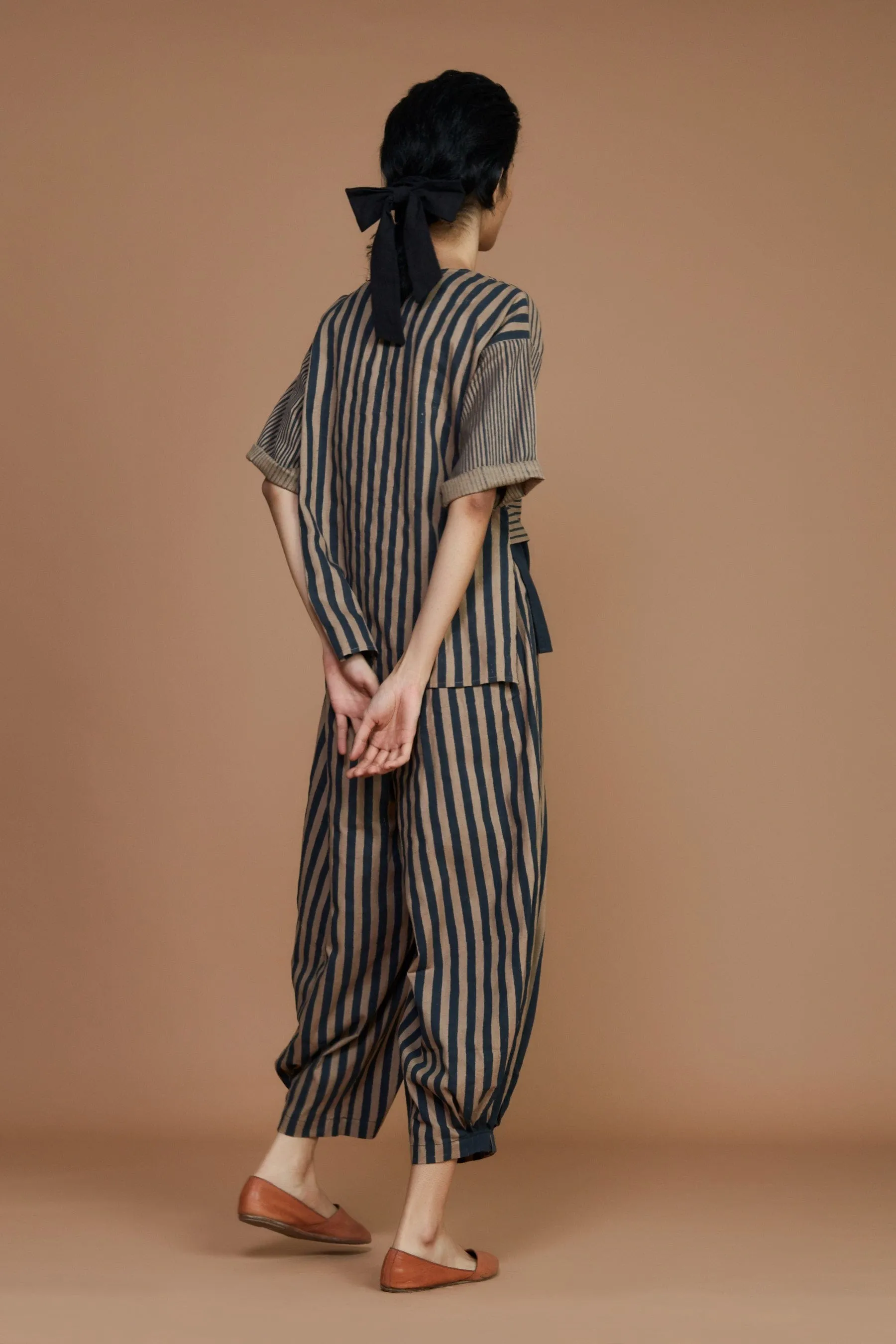 Brown with Charcoal Striped NHera Pants