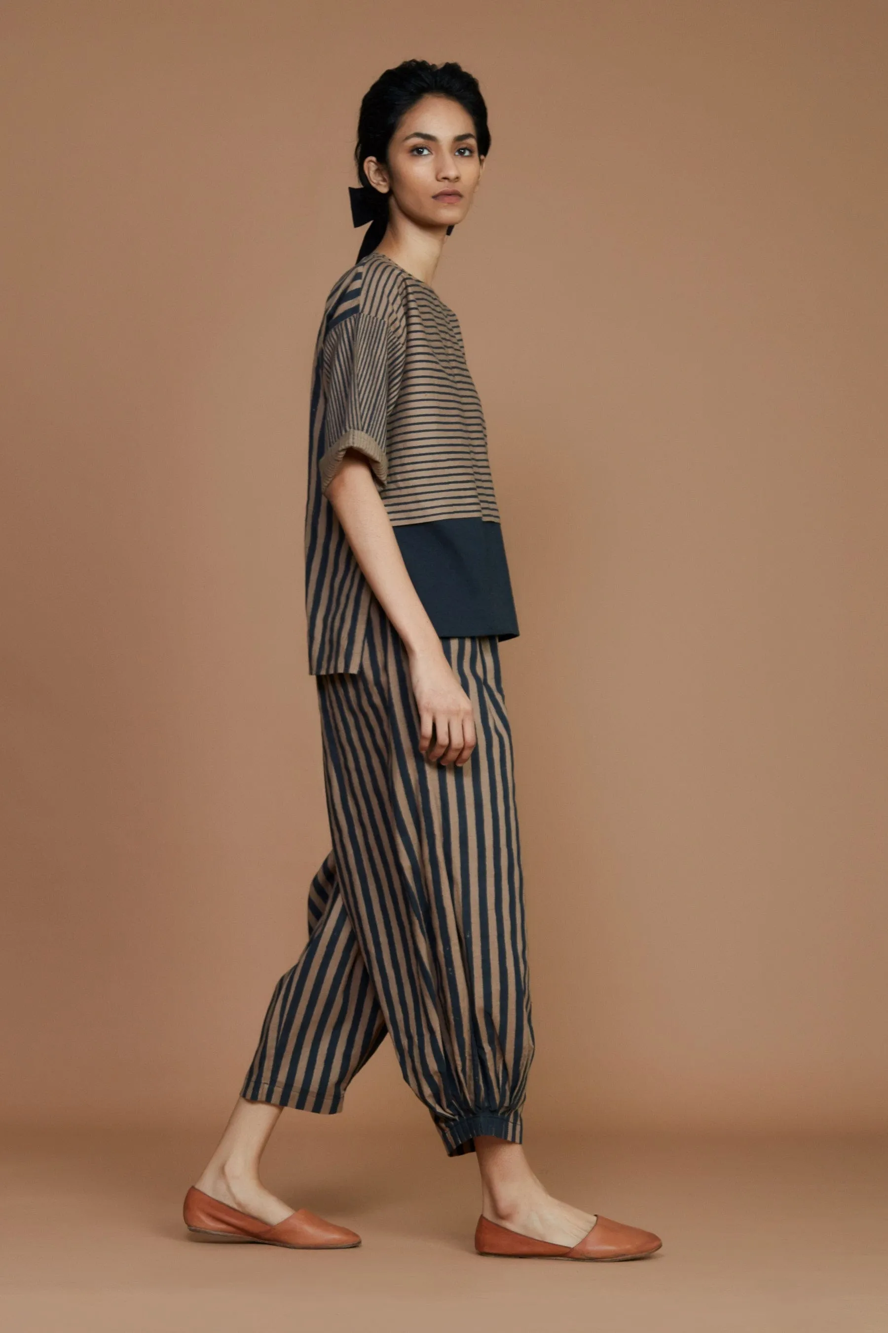 Brown with Charcoal Striped NHera Pants