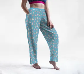 Bunnies! Everywhere! Transgender/Baby Blue Lounge Pants