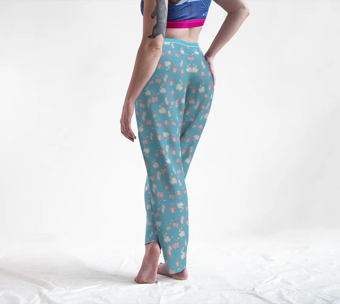 Bunnies! Everywhere! Transgender/Baby Blue Lounge Pants