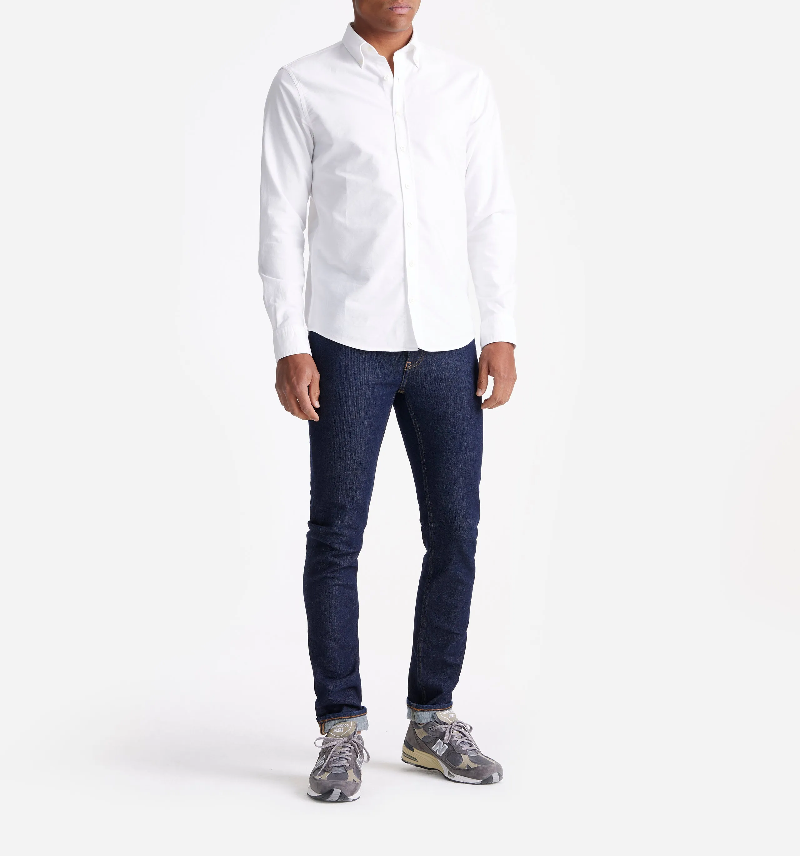 Button Down Oxford Shirt White