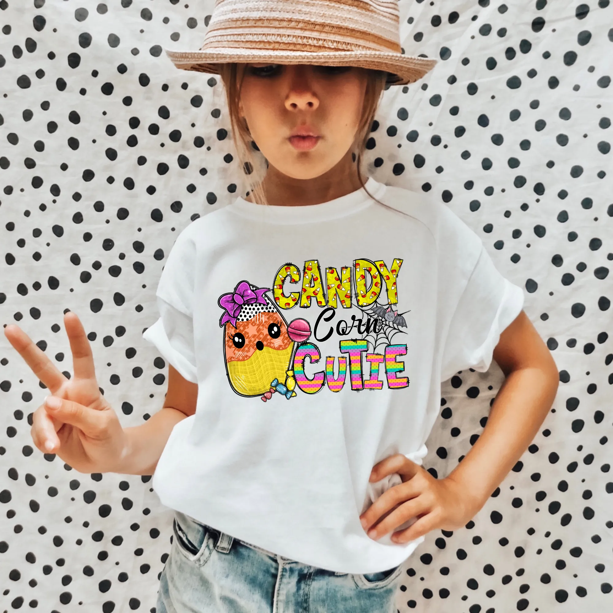 Candy Corn Cutie | Girls Halloween Shirt