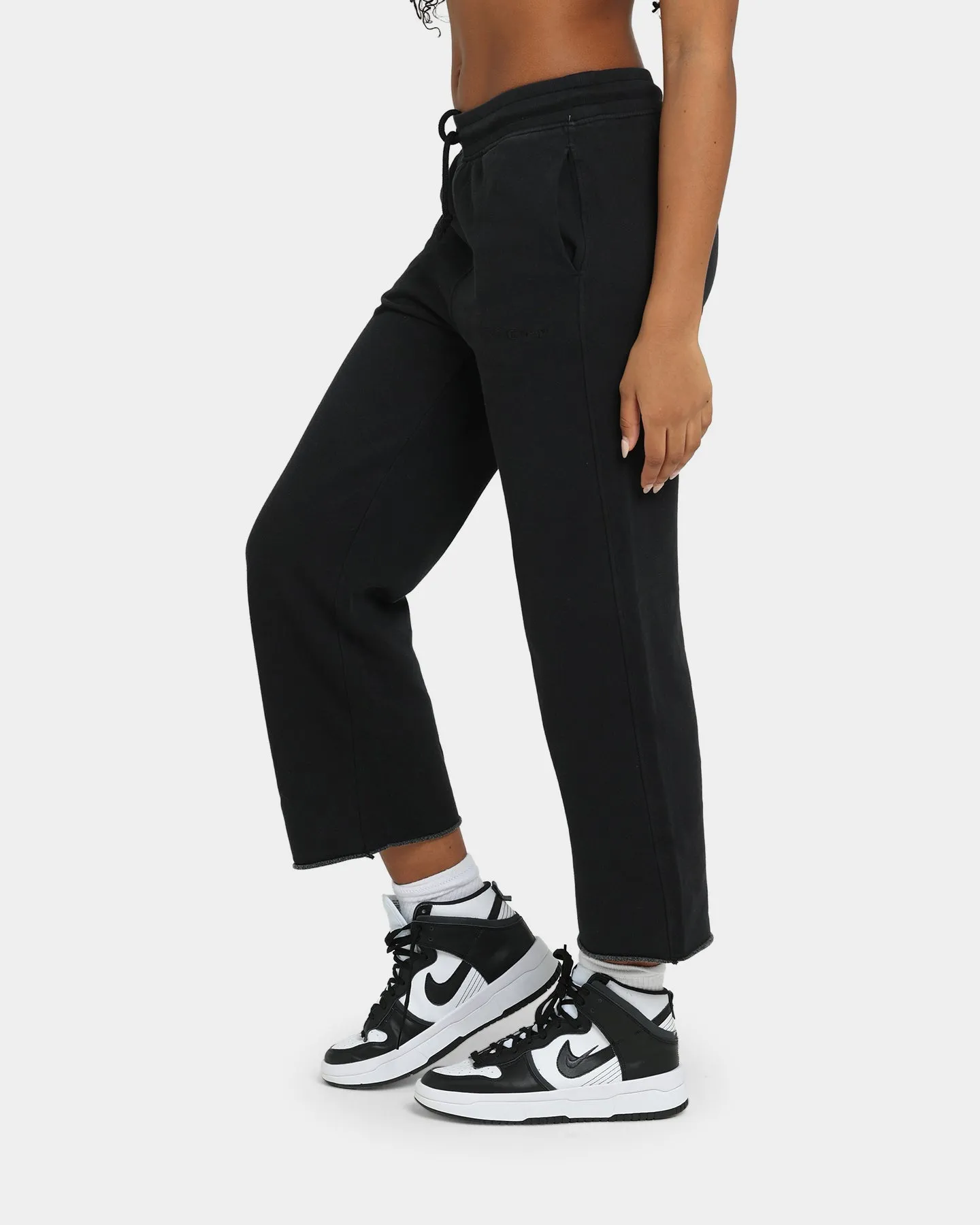 Champion Women's Vintage Dye Cropped Joggers Black