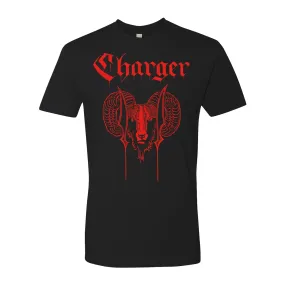 Charger - Ram - Red on Black - T-Shirt