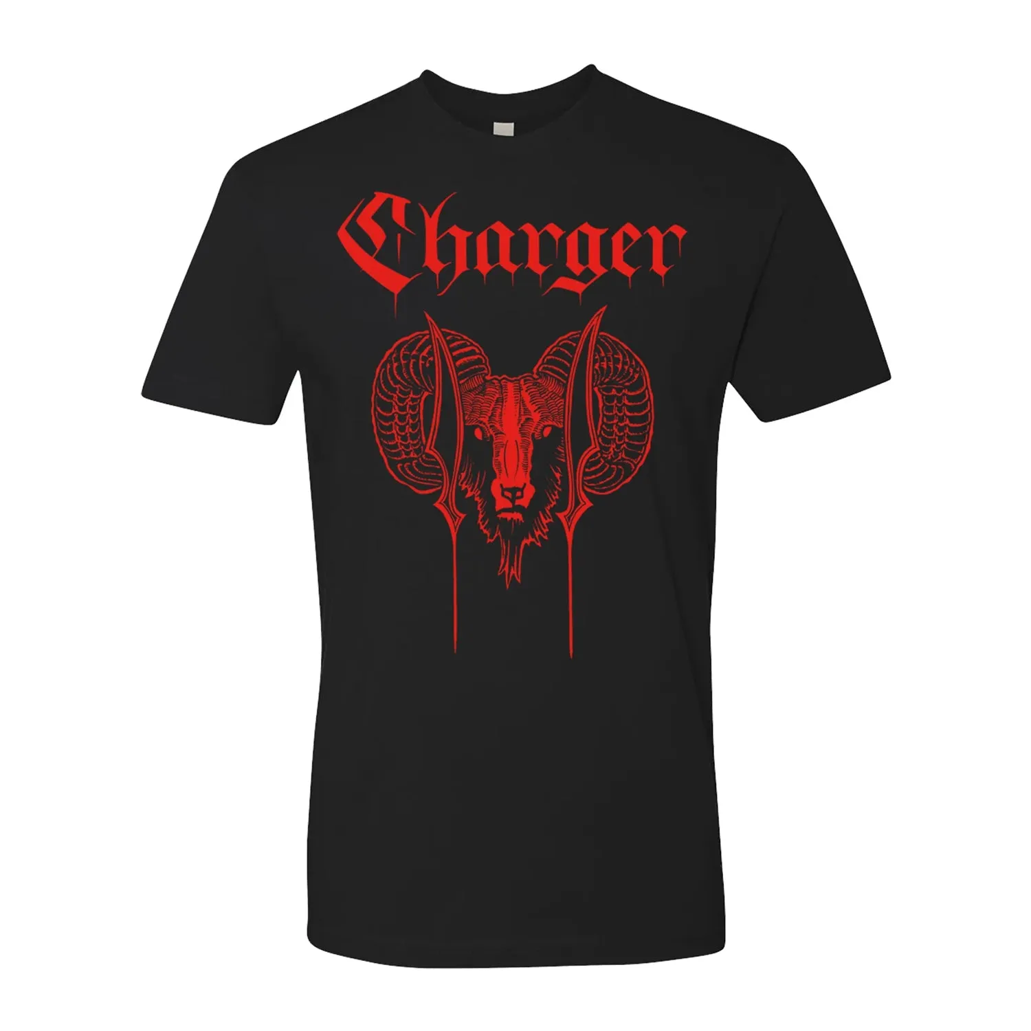 Charger - Ram - Red on Black - T-Shirt