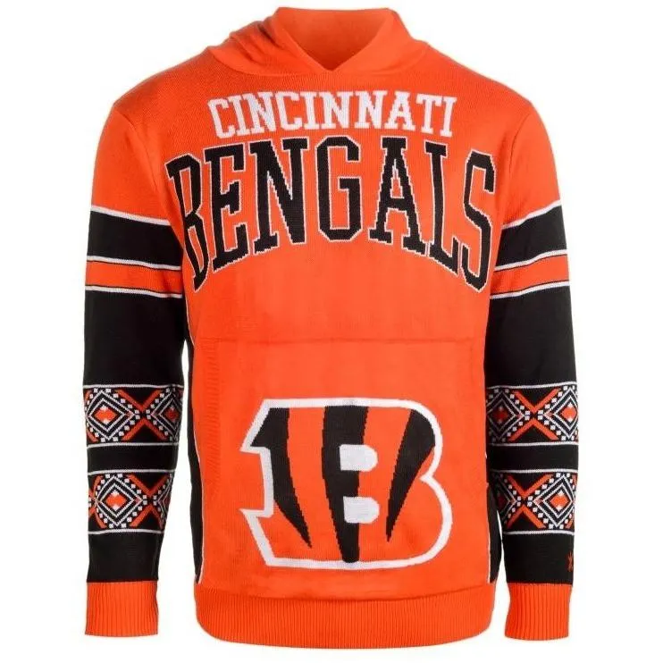 Cincinnati Bengals Big Logo Hooded Sweater