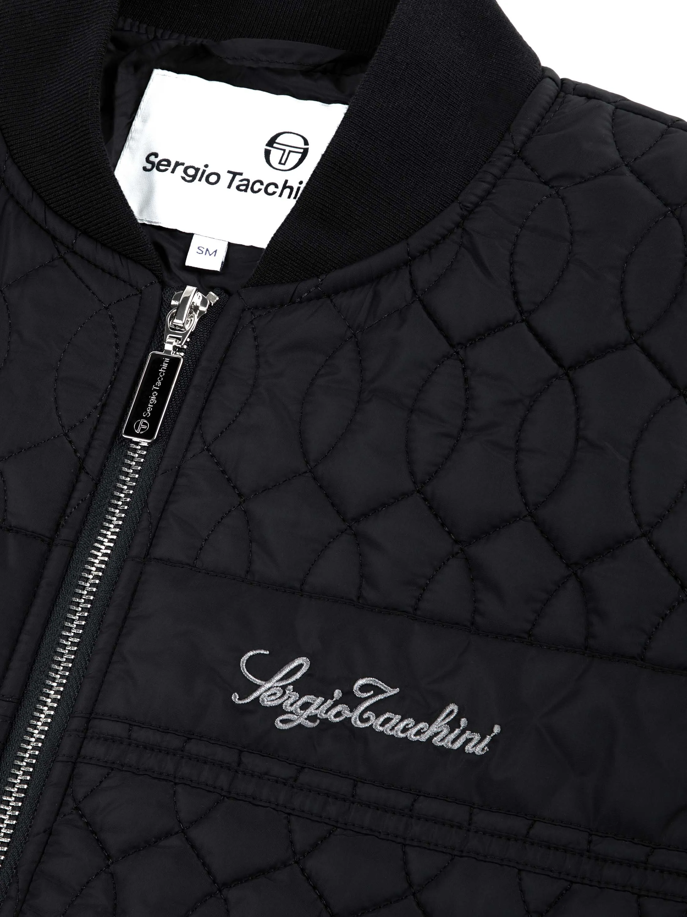 Cipolla Quilted Bomber Jacket- Black Beauty