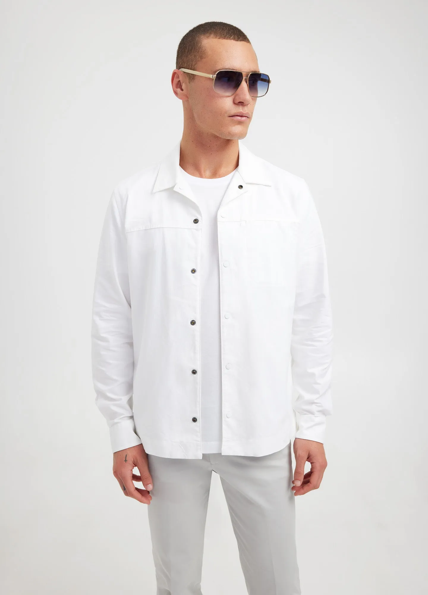 Cotton Oxford Shirt White