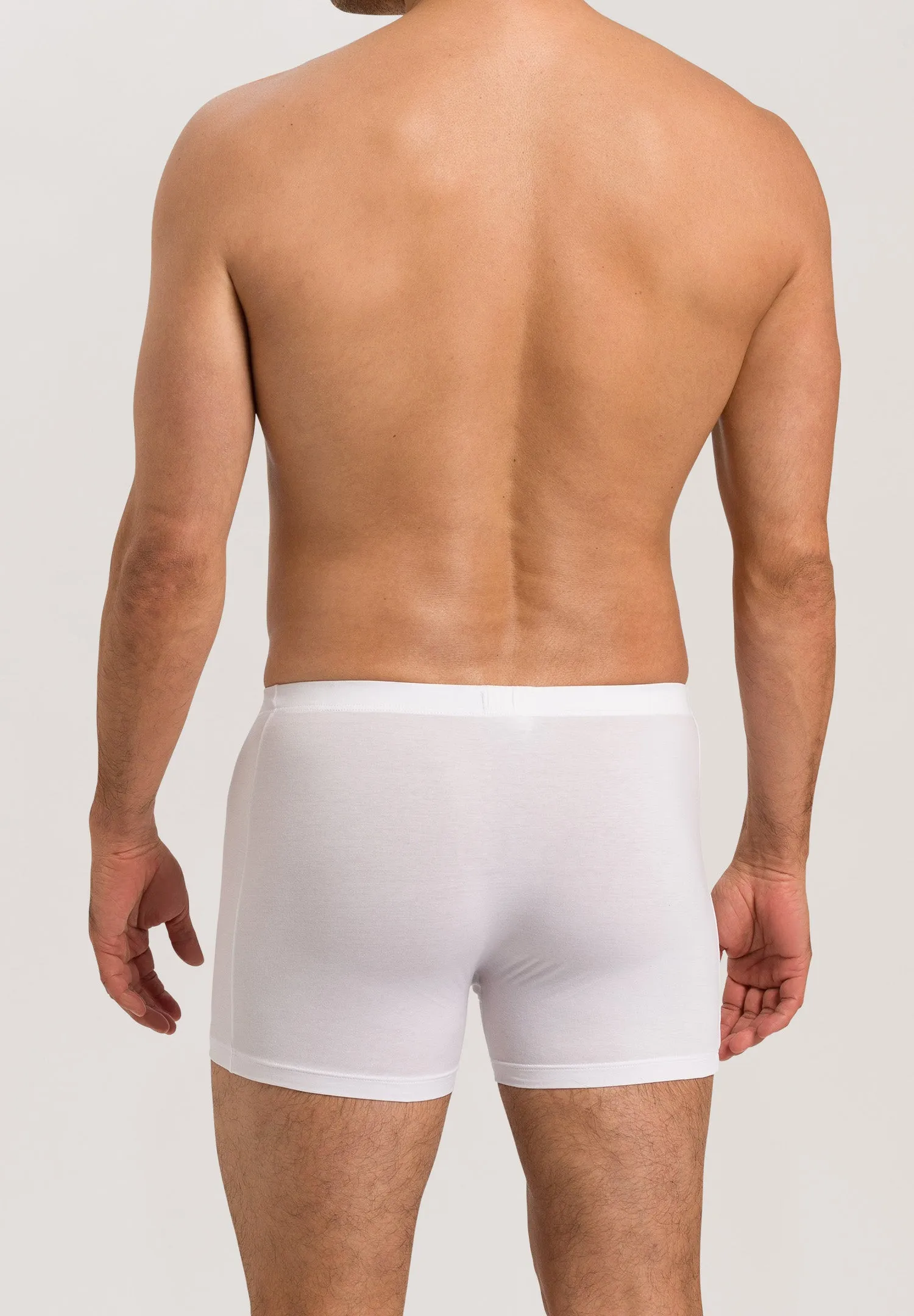 Cotton Sensation Long Leg Boxer Brief With Fly | White 73063-101