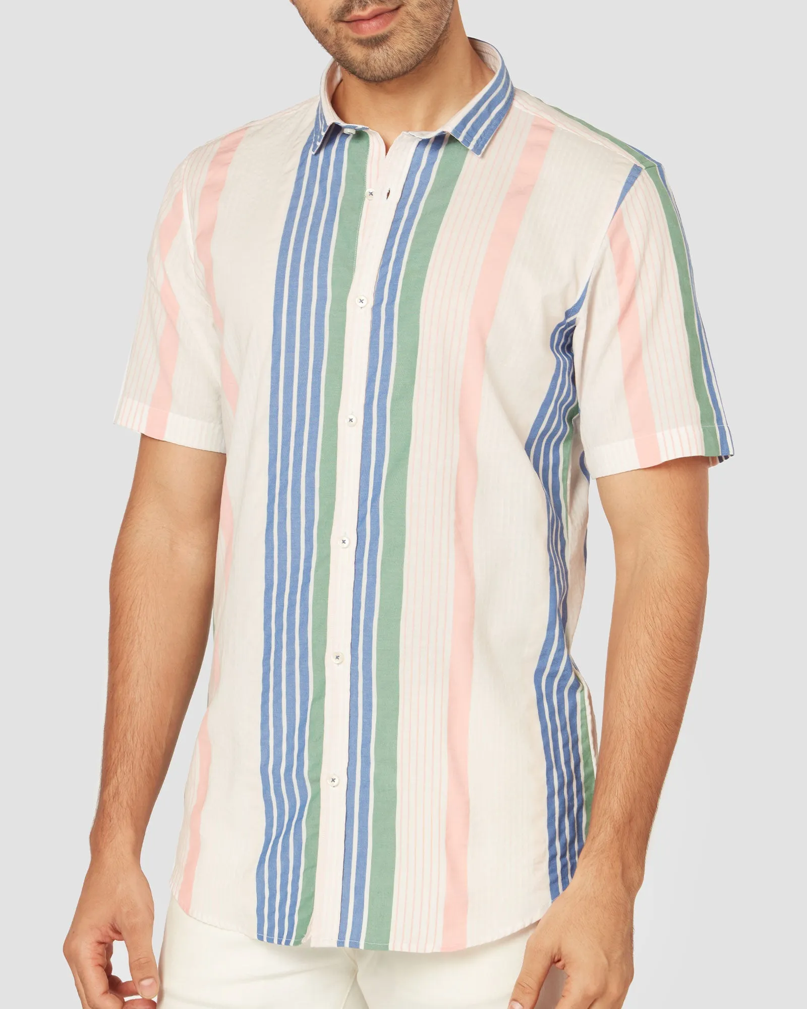 Crest Striped Shirt