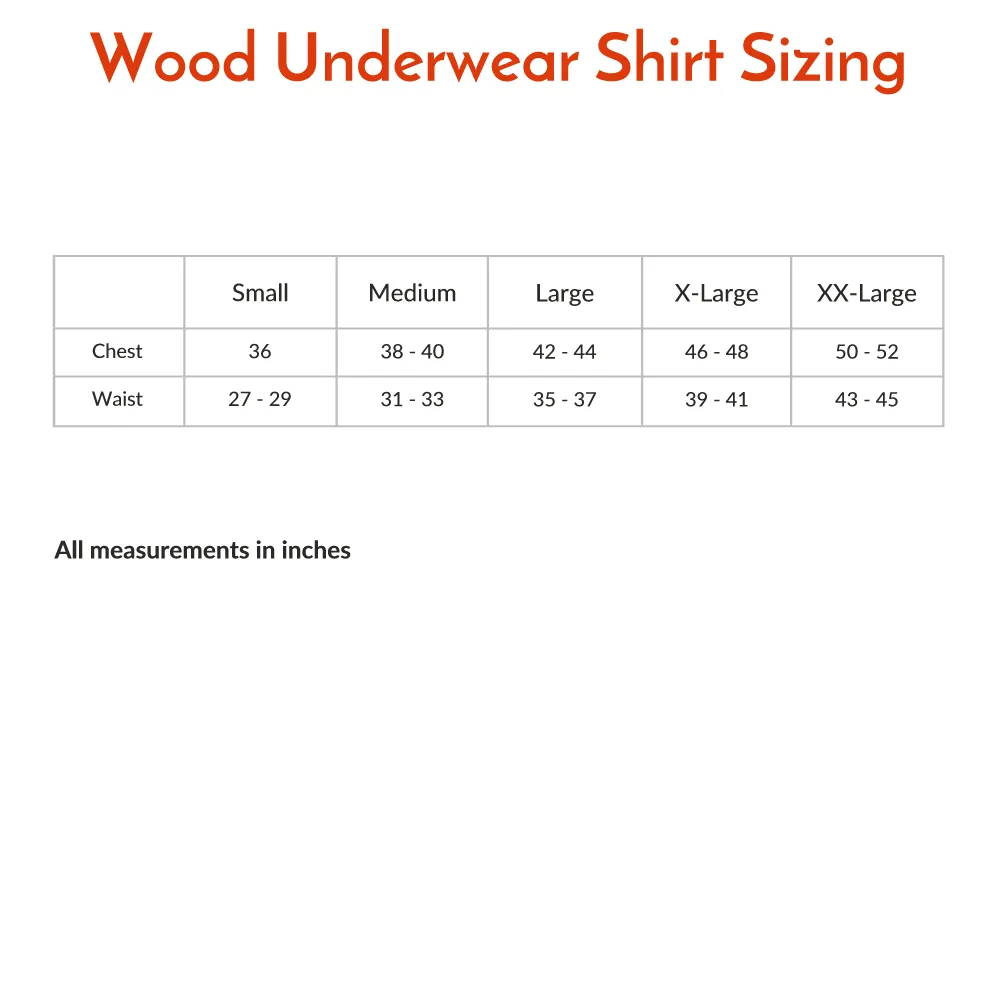 Crew Neck Undershirt in Deep Space Blue (Size X-Large) by Wood Underwear