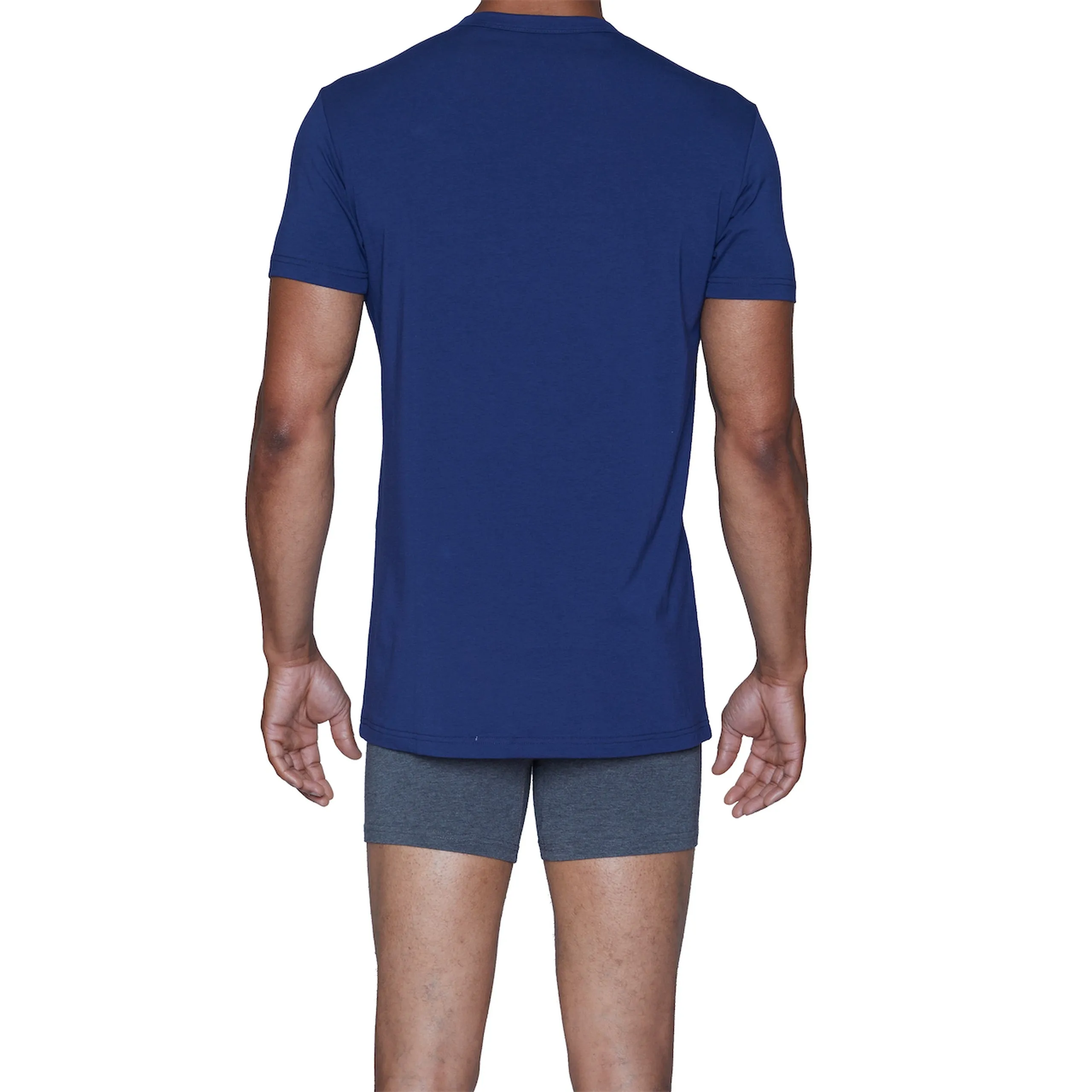 Crew Neck Undershirt in Deep Space Blue (Size X-Large) by Wood Underwear