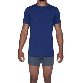 Crew Neck Undershirt in Deep Space Blue (Size X-Large) by Wood Underwear