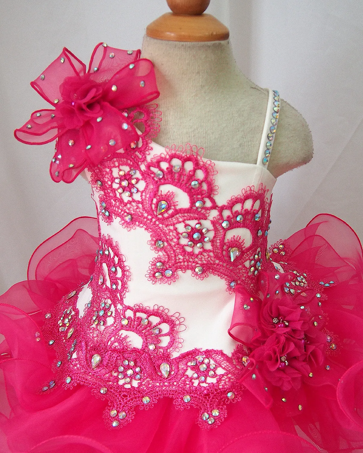 Custom Made Infant/toddler/baby/children/kids Girl's Pageant Dress 1~4T G171-3