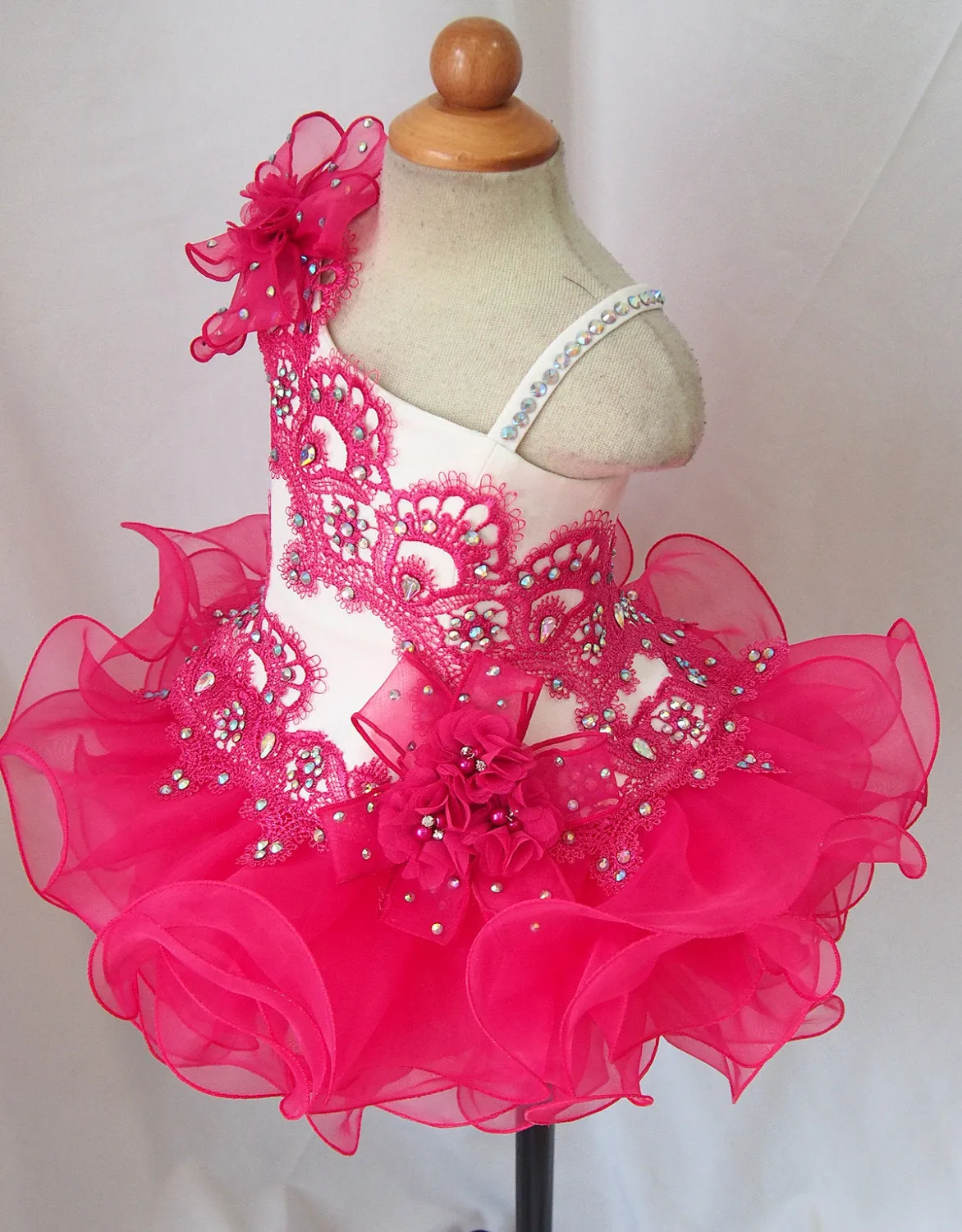 Custom Made Infant/toddler/baby/children/kids Girl's Pageant Dress 1~4T G171-3