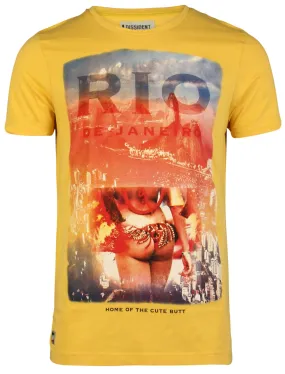 Dissident Riobum T-Shirt in Yolk Yellow