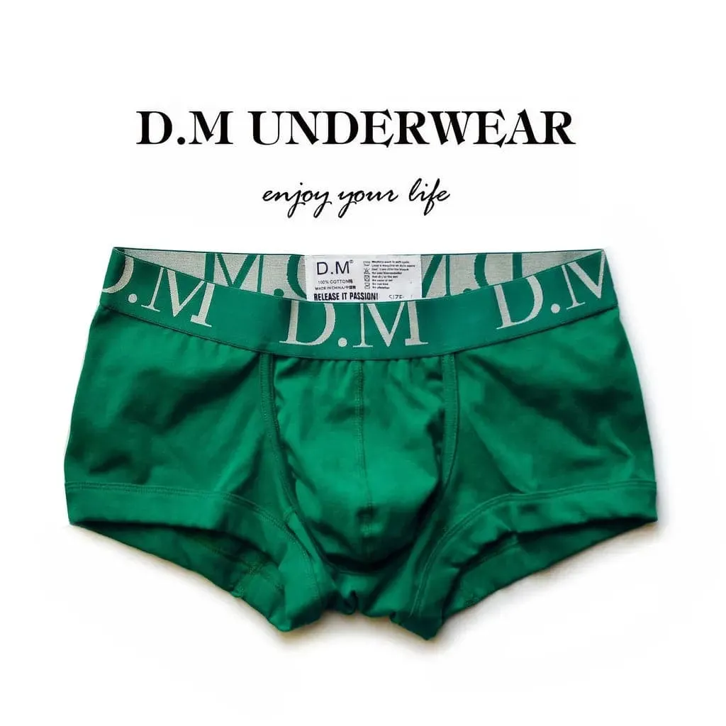 D.M Men's Boxer Underwear Low Waist sexy