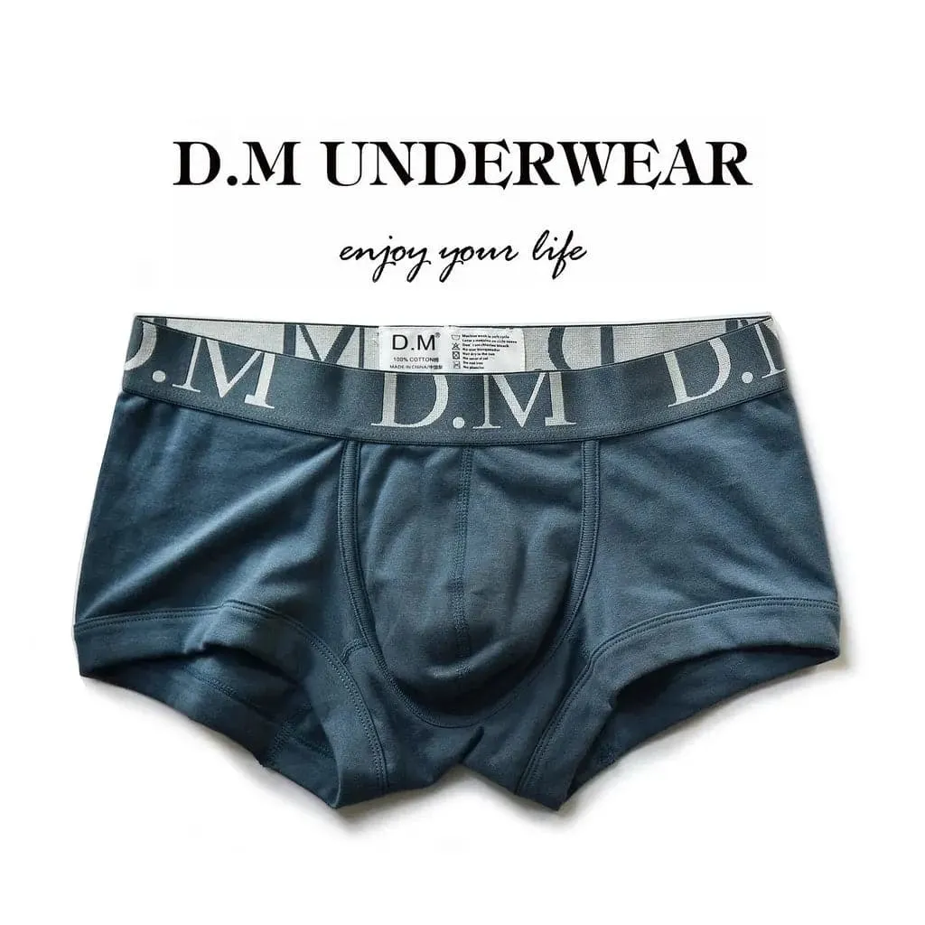 D.M Men's Boxer Underwear Low Waist sexy