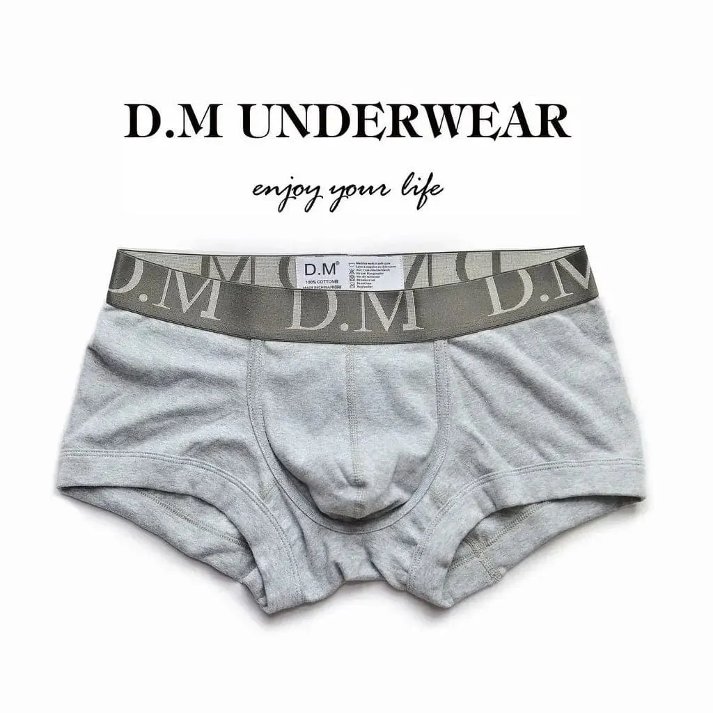 D.M Men's Boxer Underwear Low Waist sexy