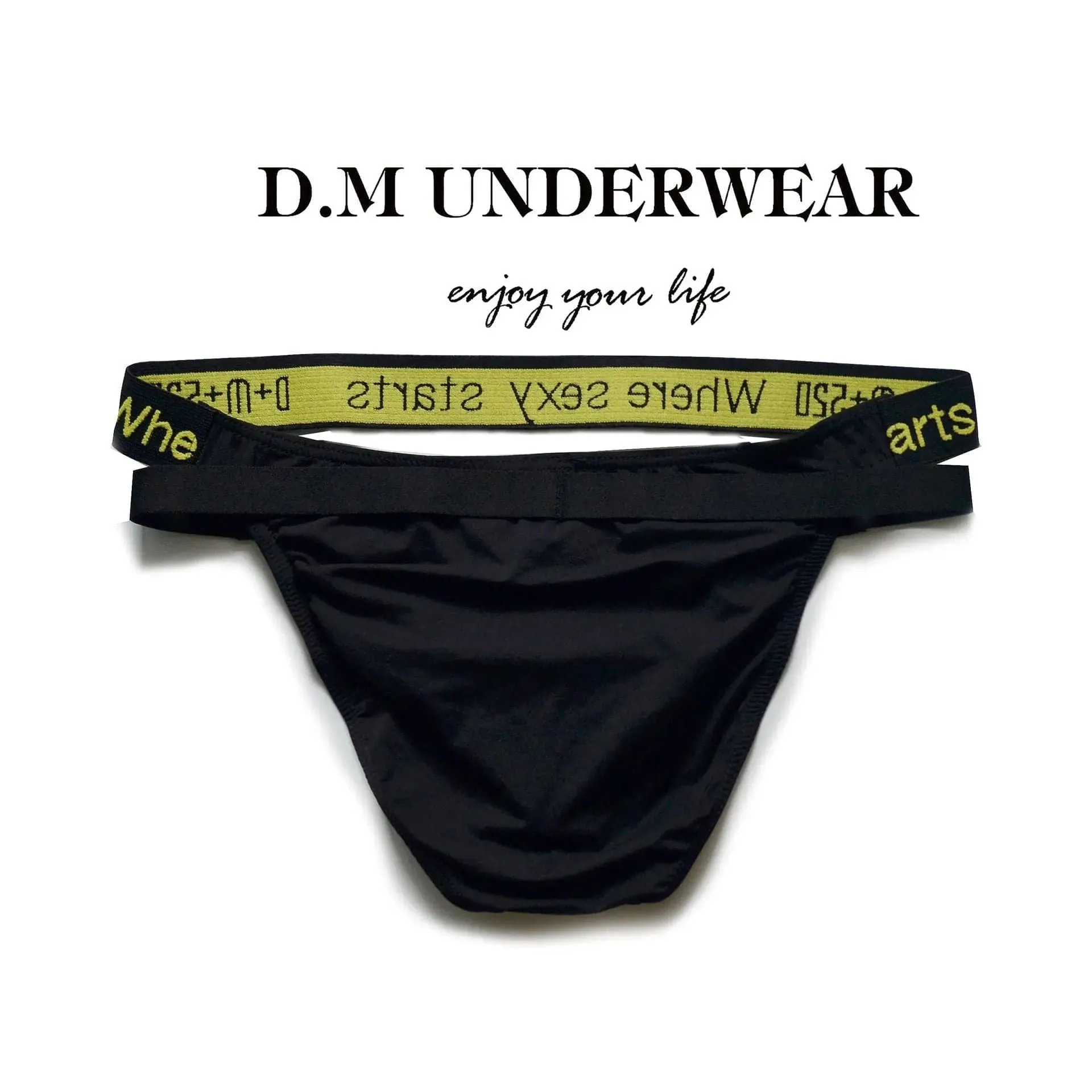 D.m Sexy Mesh mens bikini briefs