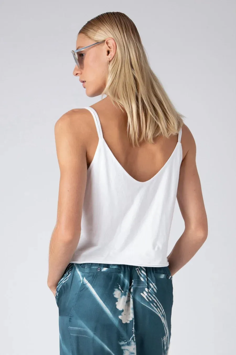 Double Layer Tank - White