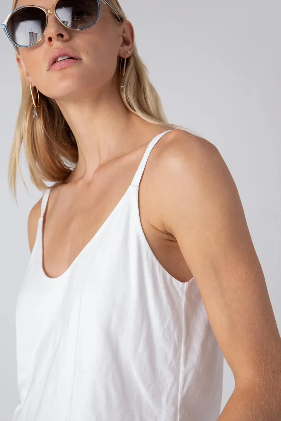 Double Layer Tank - White