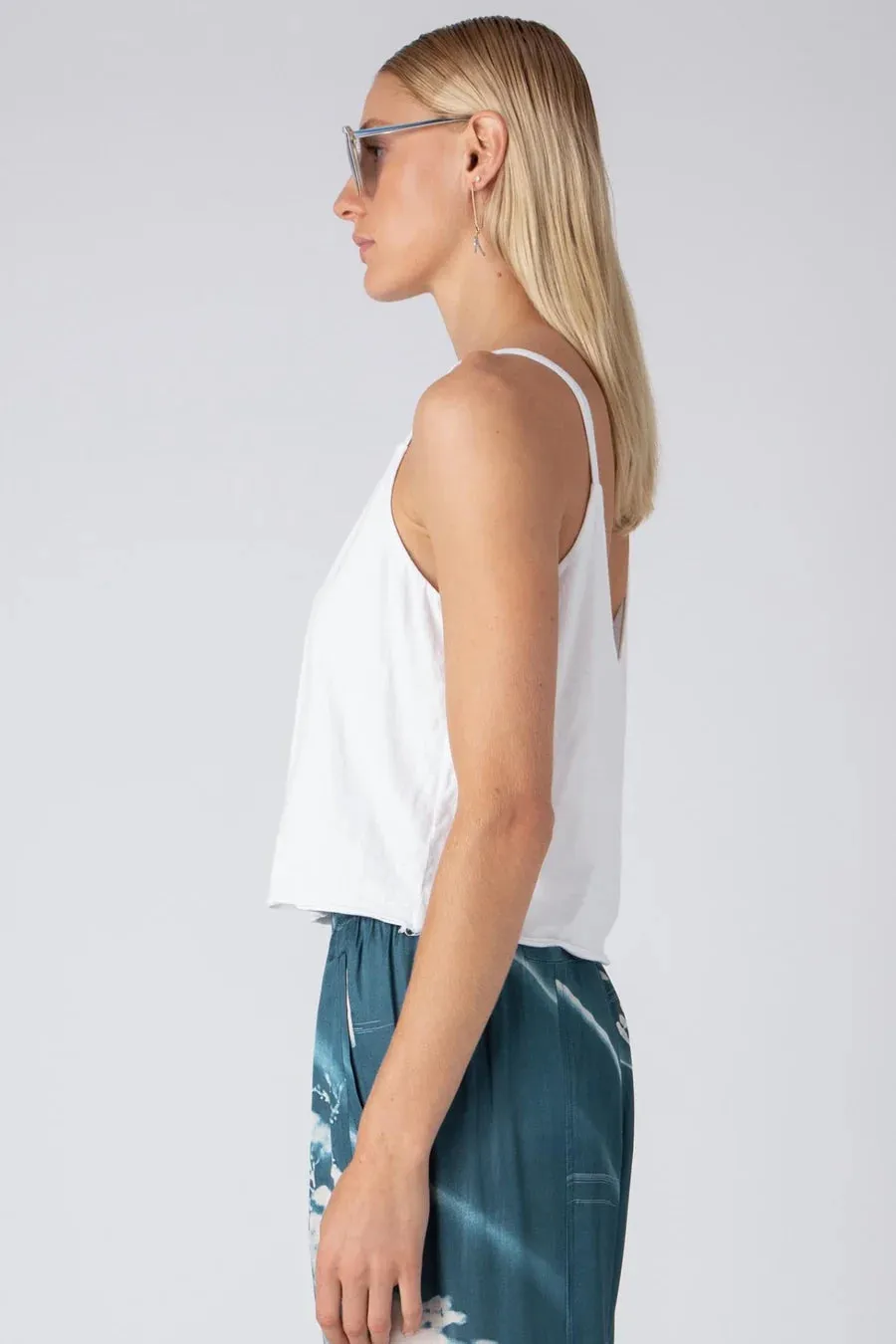 Double Layer Tank - White