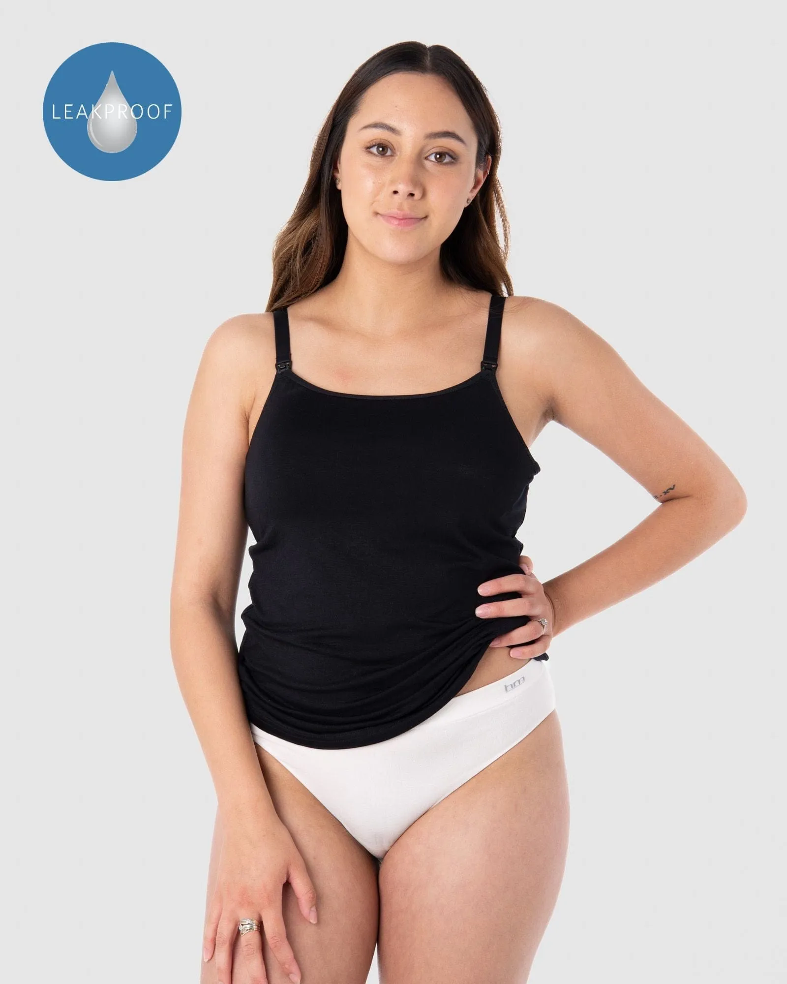 EMBRACE LEAKPROOF CONTOUR CAMI BLACK