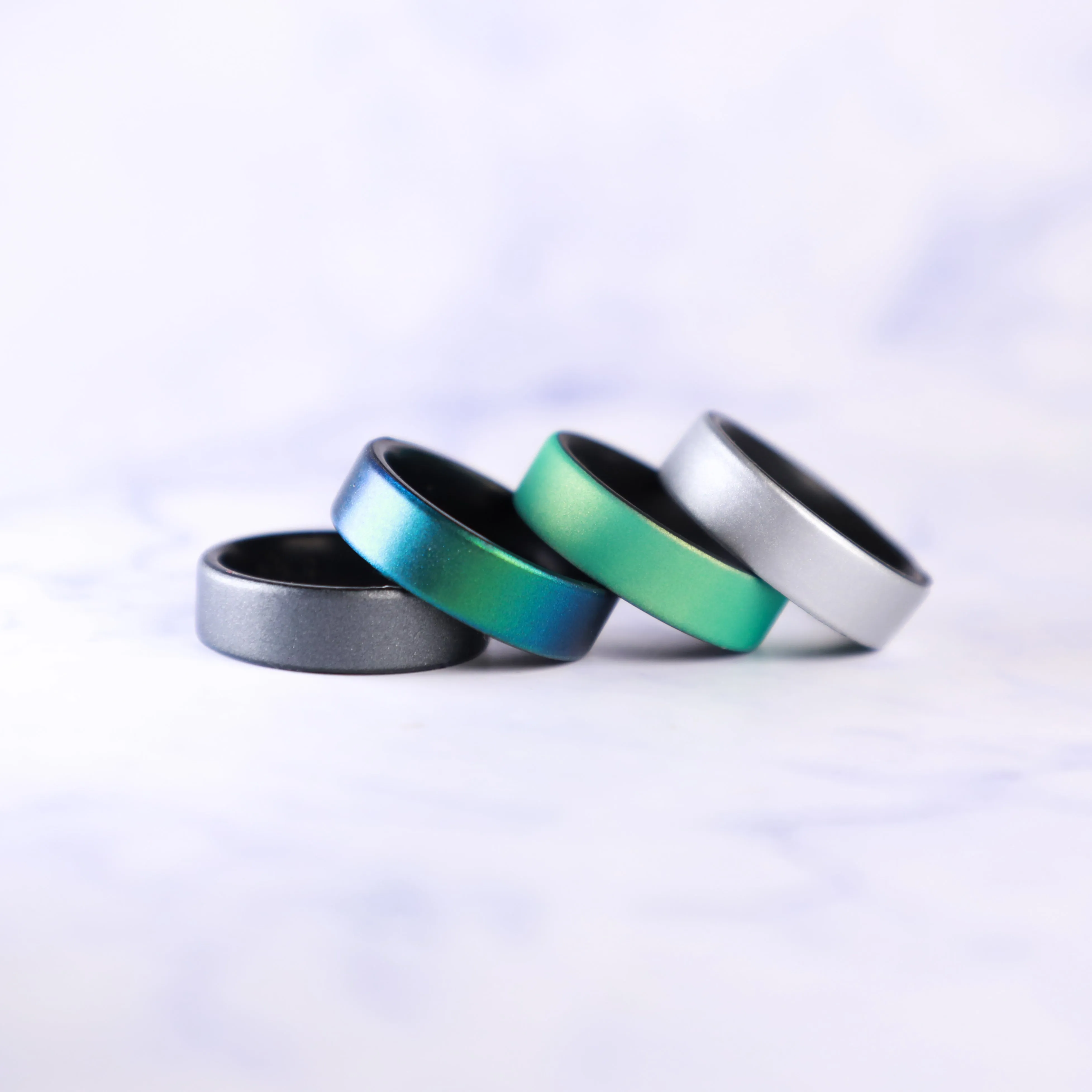 Emerald Dual Layer Breathable Silicone Ring