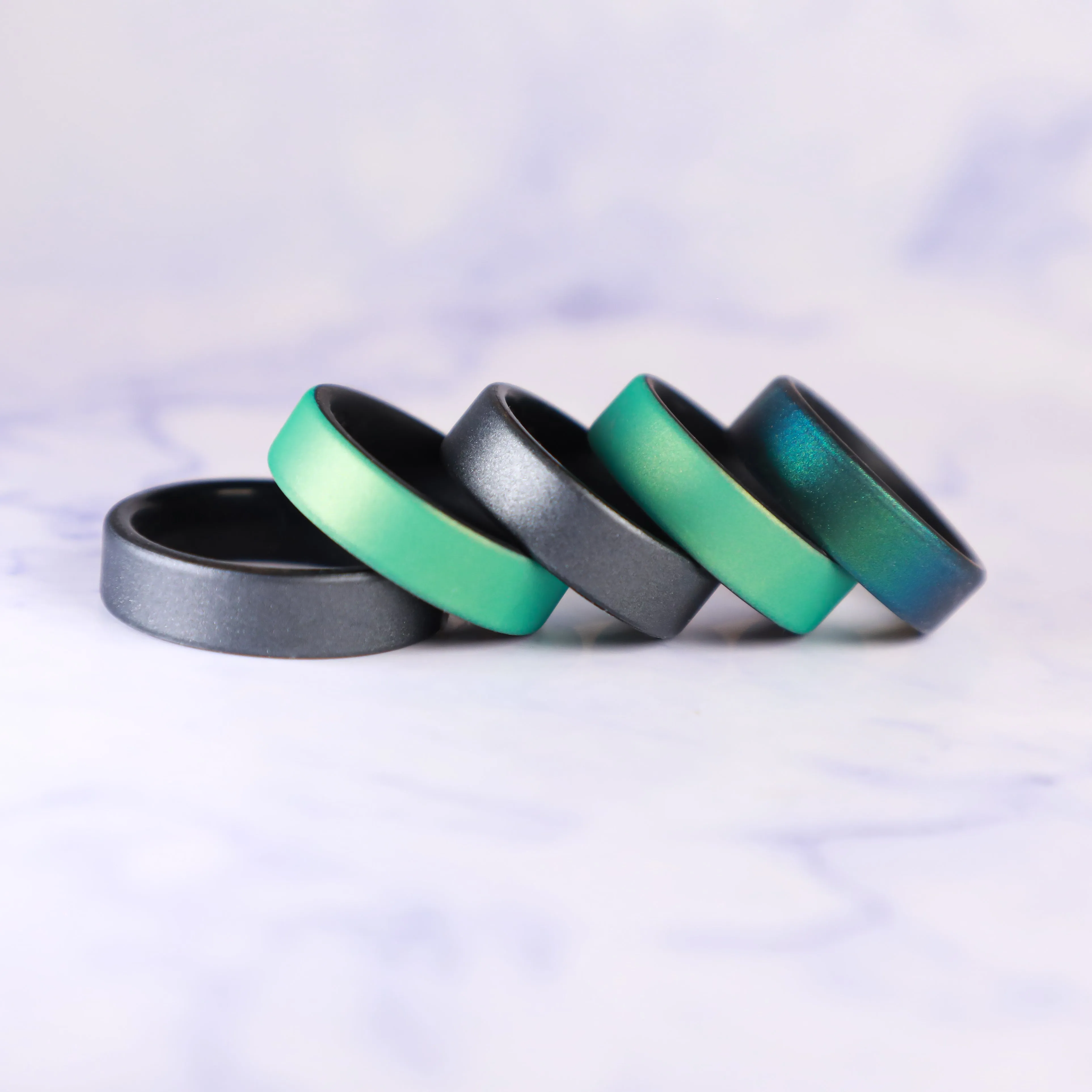 Emerald Dual Layer Breathable Silicone Ring